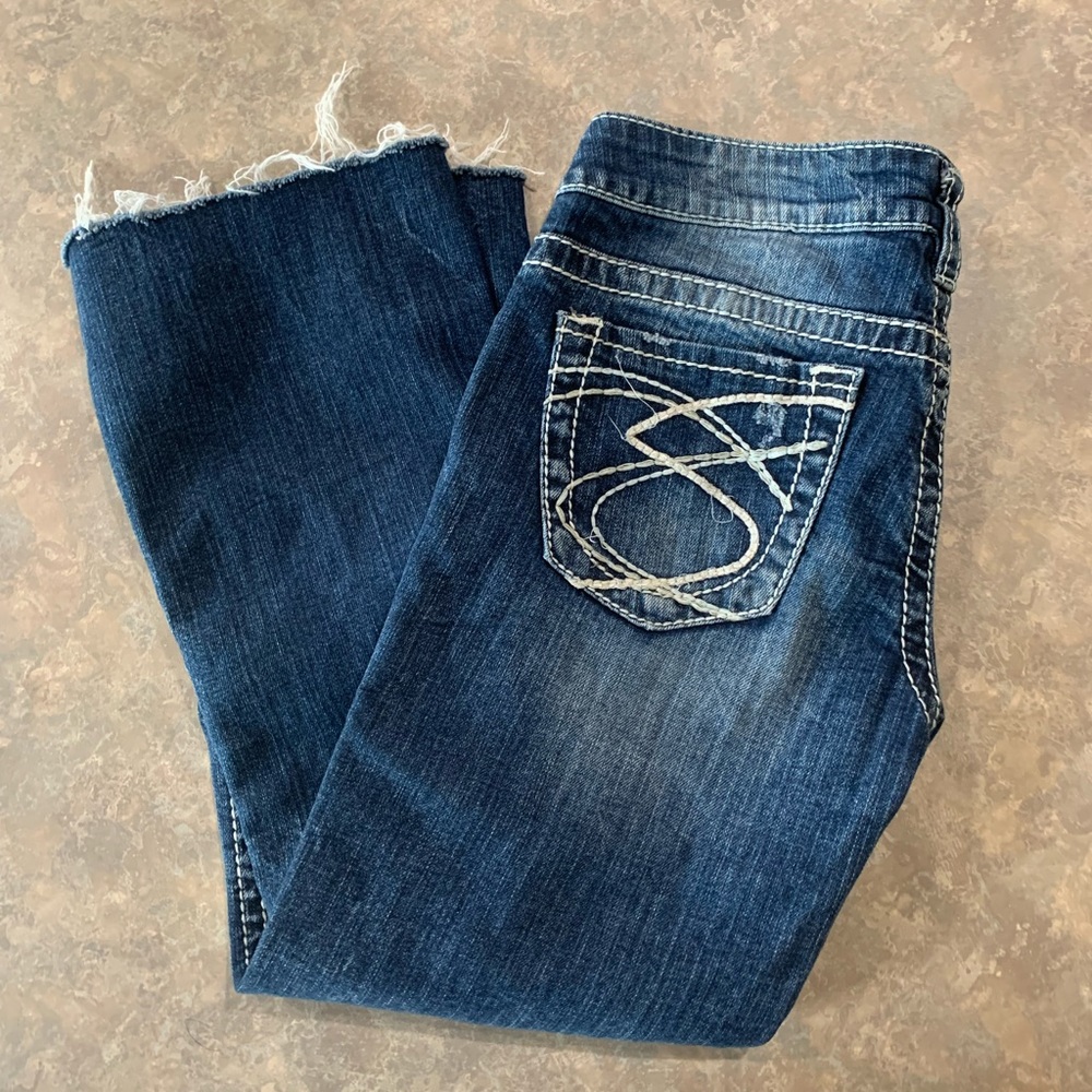 Silver Frances Cropped capri Jeans 28